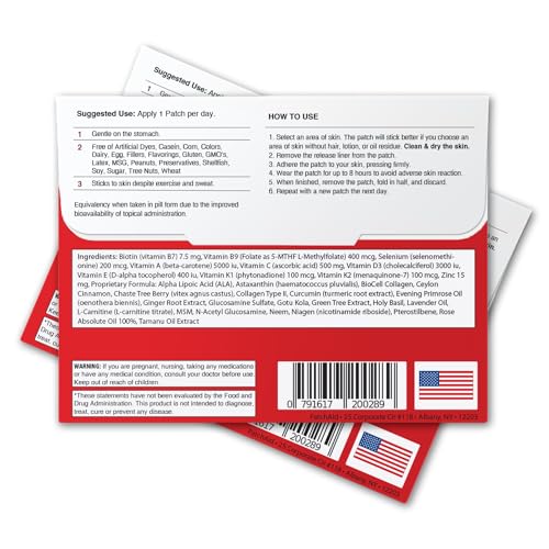 PatchAid Biotin Plus Topical Patch 30-Day Supply - Image 3