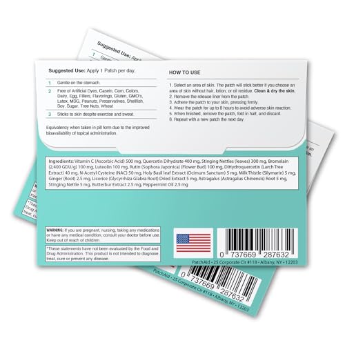 PatchAid Allergy Plus Topical Patch 30-Day Supply - Image 3