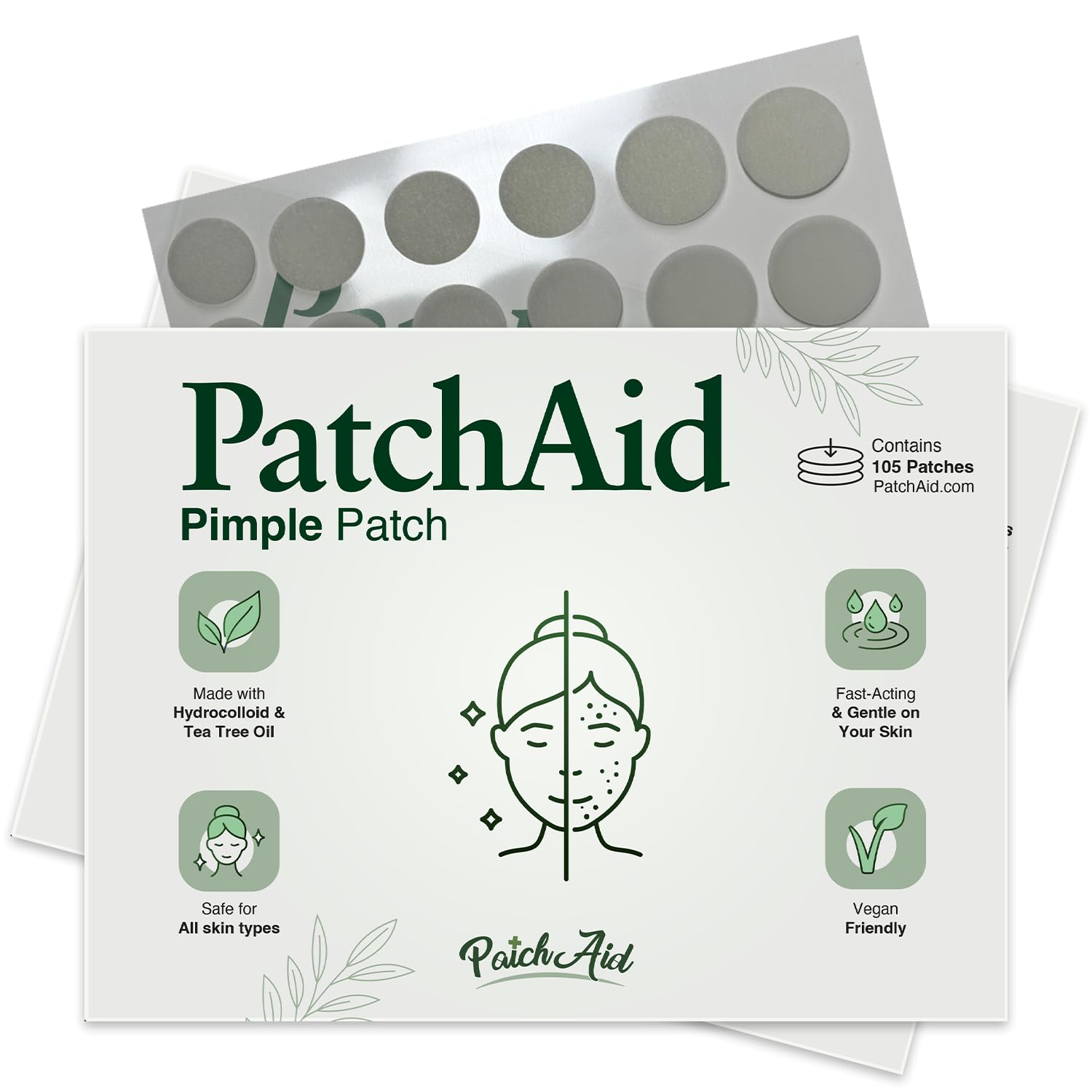 Pimple Patch with Tea Tree Oil by PatchAid (105 Count) - Image 3