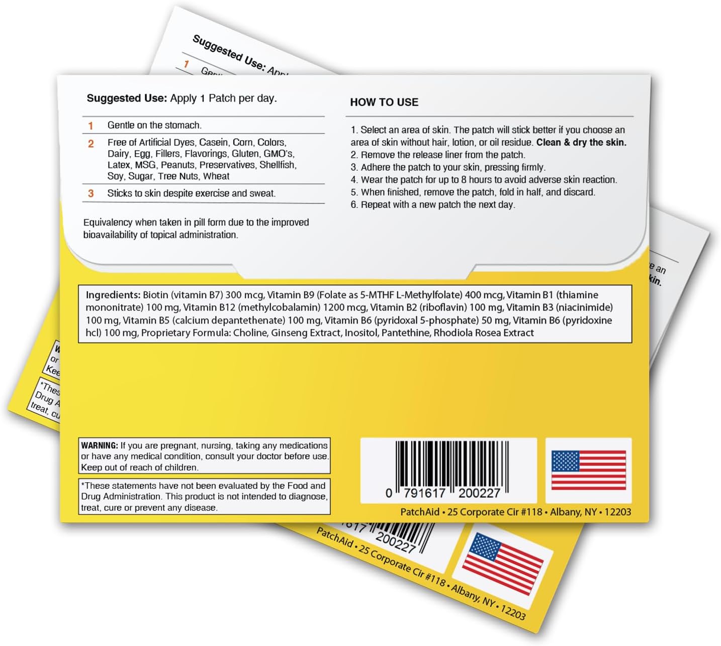 PatchAid B12 Energy Plus Topical Patch 30-Day Supply - Image 3