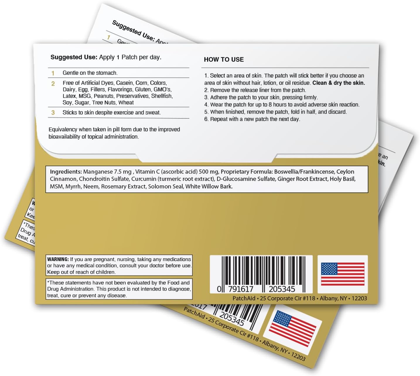 PatchAid Glucosamine and Chondroitin Patch 30-Day Supply - Image 3