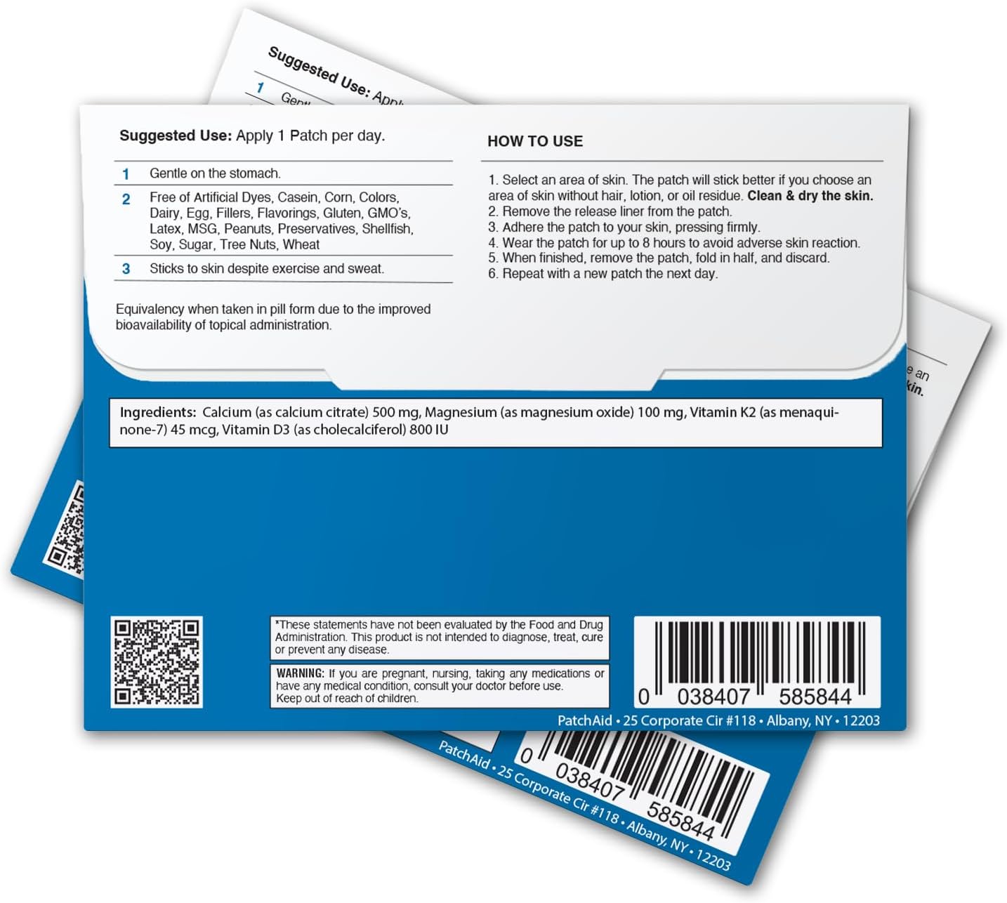 PatchAid Kids D3/Calcium Topical Patch 30-Day Supply - Image 2