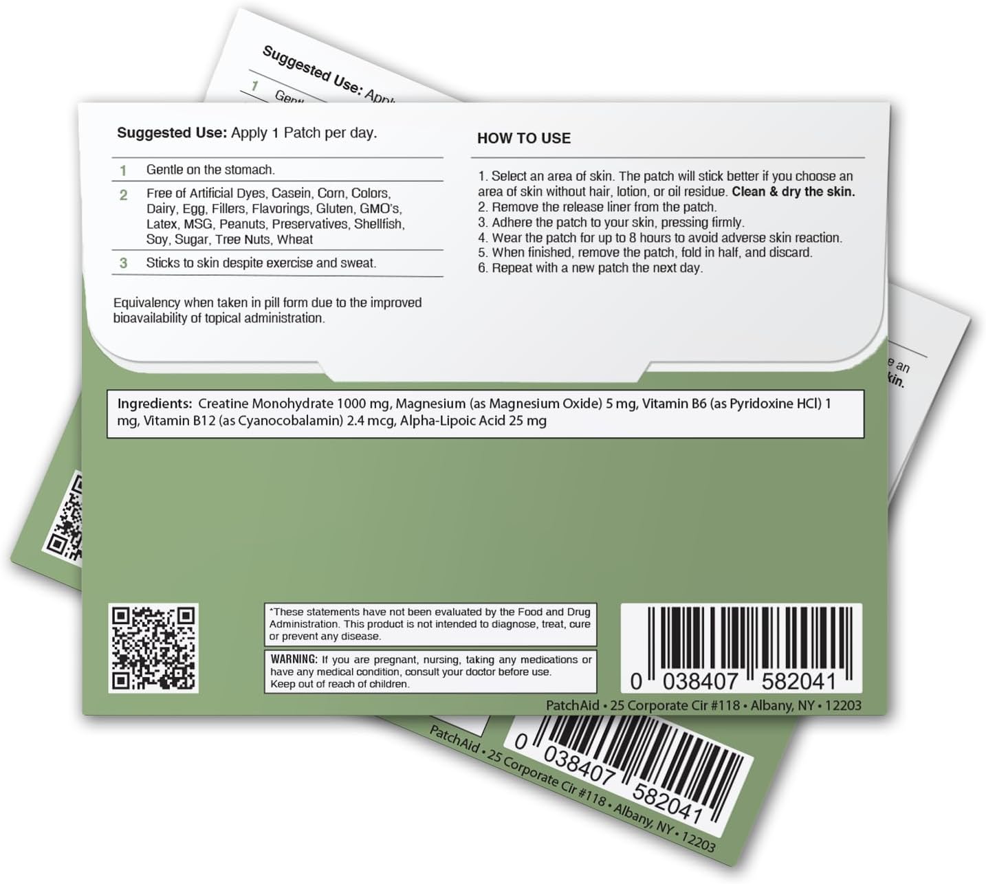 PatchAid Creatine Monohydrate Patch 30-Day Supply - Image 2