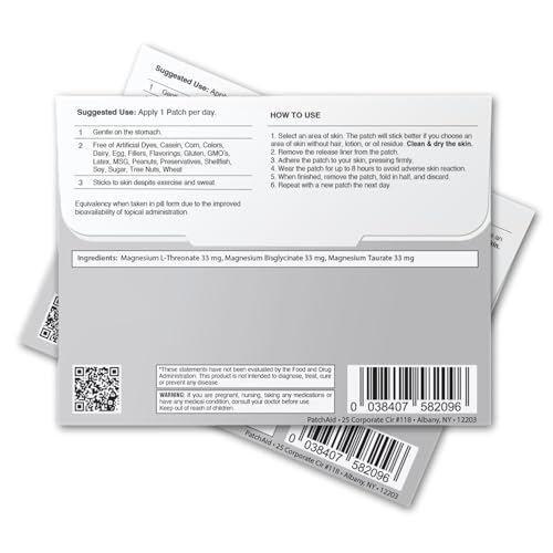 PatchAid Triple Magnesium Complex Topical Patch 30-Day Supply - Image 2