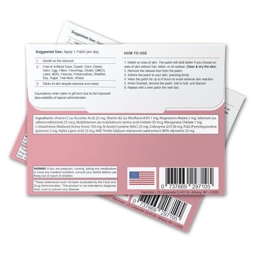 PatchAid Glutathione Topical Patch 30-Day Supply - Image 3