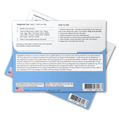 PatchAid Kids Multi Plus Topical Patch with Omega-3 30-Day Supply - Image 3