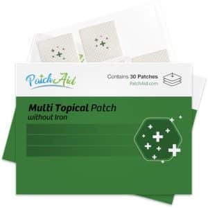 PatchAid Multi Plus Topical Patch Without Iron | Supports Daily Energy | 8 Hour Wear for Easy Absorption | 30 Day Supply