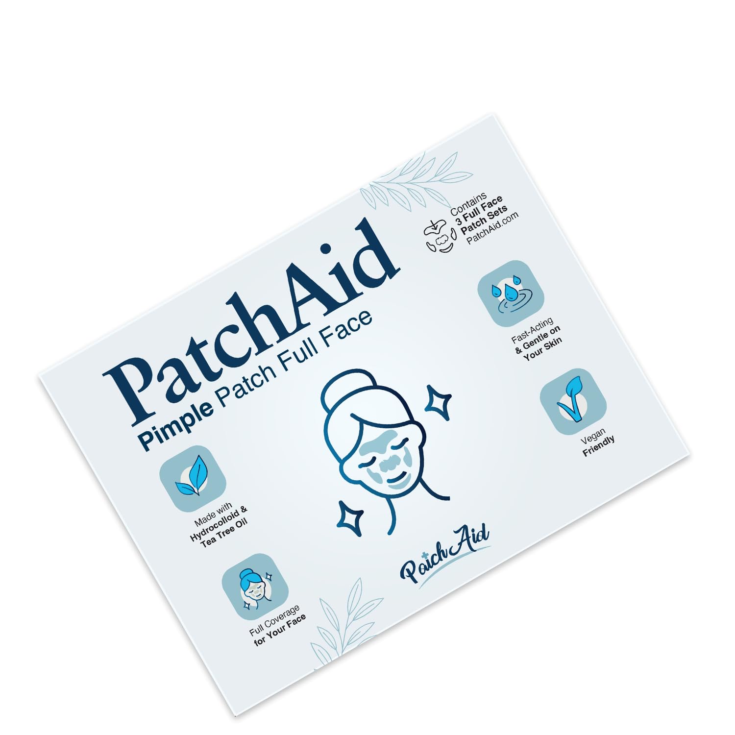 Pimple Patch Full Face – 15 Hydrocolloid Patches for Chin, Cheeks, Nose and Forehead - Image 5